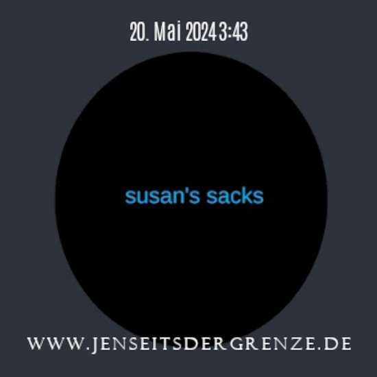 Susan Sacks grüßt ganz lieb ihren Sohn.