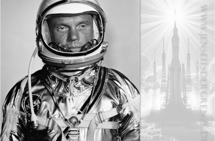 Folgend zwei protokollierte und zusammenhängende Nachrichten von John Glenn. John Glenn war eine zentrale Figur in der Geschichte der amerikanischen Raumfahrt und eine Ikone des 20. Jahrhunderts.