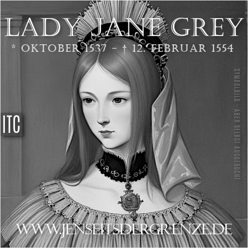 Lady Jane Grey war eine englische Adelige, die im Jahr 1553 für nur neun Tage Königin von England war. Sie wurde aufgrund von politischen Intrigen zur Königin erklärt, aber bald darauf von Mary I. abgesetzt und später wegen Hochverrats hingerichtet. Jane Grey wird oft als tragische Figur in der englischen Geschichte betrachtet.