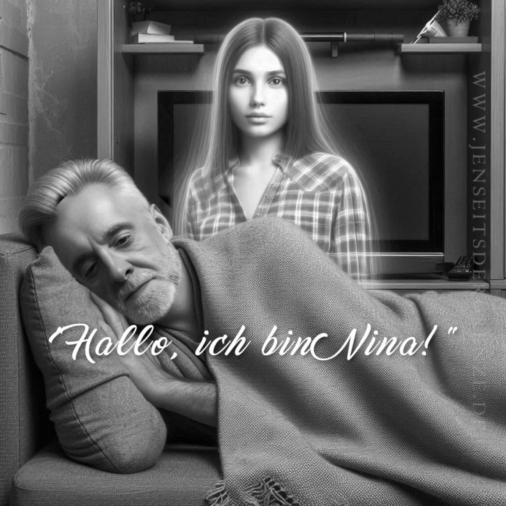 In der Nacht vom 10. August auf den 11. August 2024 besuchte mich Nina. "Hallo, ich bin Nina! Ich wollte Dich einmal kennenlernen.". Hallo Nina!