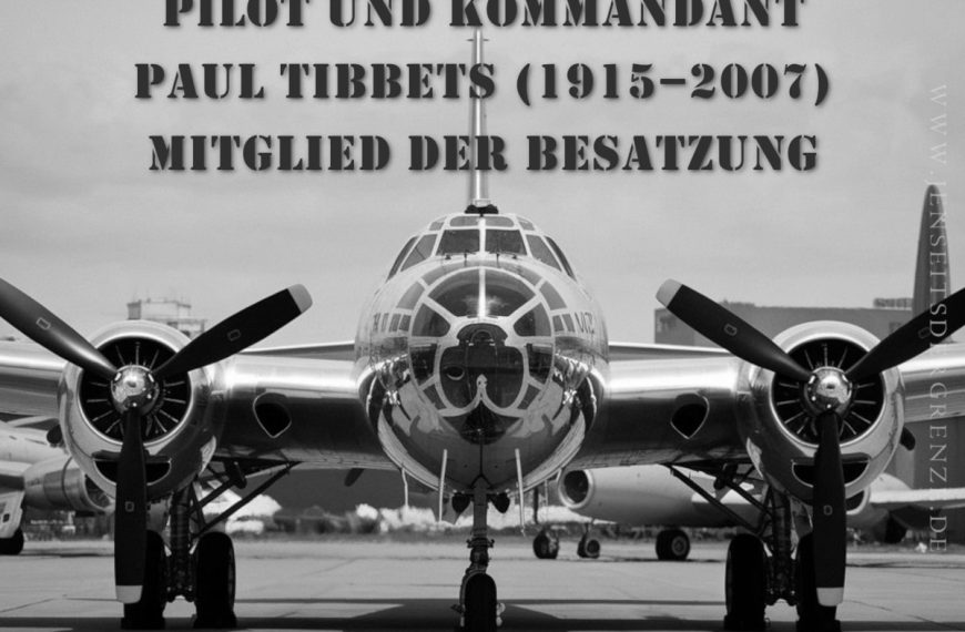 Paul Tibbets (1915–2007) hat mir mehrere Nachrichten geschickt. Paul Tibbets, der Pilot des B-29-Bombers Enola Gay, war verantwortlich für den Abwurf der ersten Atombombe über Hiroshima am 6. August 1945. Sein Handeln bleibt bis heute umstritten, da es sehr viele Leben rettete, aber auch immense Zerstörung und Leid verursachte.